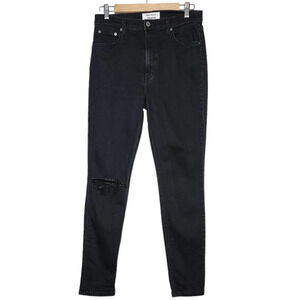 Reformation highrise black skinny jeans